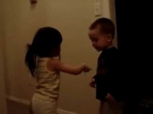 Cute Babies Fighting.