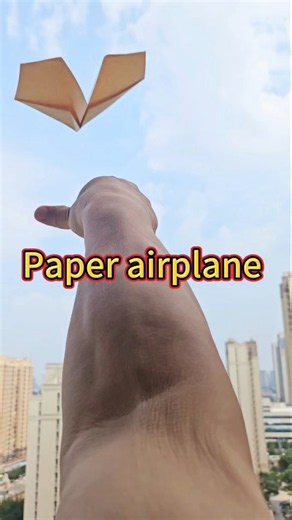 Throw a paper airplane that flies very fast and far #paperairplane #paperplane #paperaeroplane