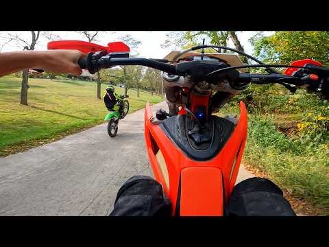 Chasing KX250 in Tight Singletrack!