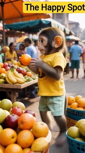 👉 “Baby Monkey Dancing in Market 🐒🔥 | Funny Bollywood Dance Shorts”