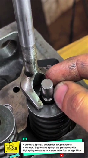 Overhead Valve Spring Compressor Tool for Cylinder Head Maintenance #shortvideos
