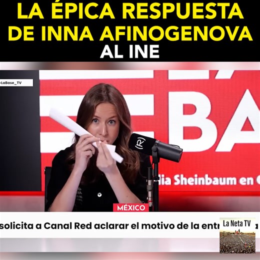 20K views · 1.3K reactions | Así de monumental fue la respuesta de Inna y Canal Red AL INE de México, ante determinación de "bajar" entrevista con AMLO. ¡Touché! | La Neta TV | Facebook