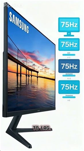Samsung 32" Flat Computer Monitor, 75Hz, Borderless Display, AMD FreeSync, Game Mode #tv#smarttv