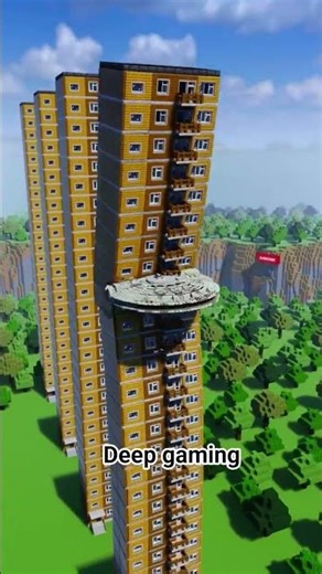 star wars ship vs Minecraft towns!🤷‍♂️ #minecraft #shorts