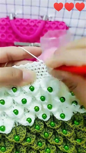 “Making a Beautiful Knitted Bag 🧶 #short #knitting #handmadecrochet #shortsviral #crozybeg#