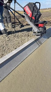 Back to doing trails with our Milwaukee Tool MX Fuel Vibratory Screed! We did 300’ on half a battery or so today! #concrete #construction #milwaukeetools #NothingButHeavyDuty #Iowa | Real Concrete Solutions