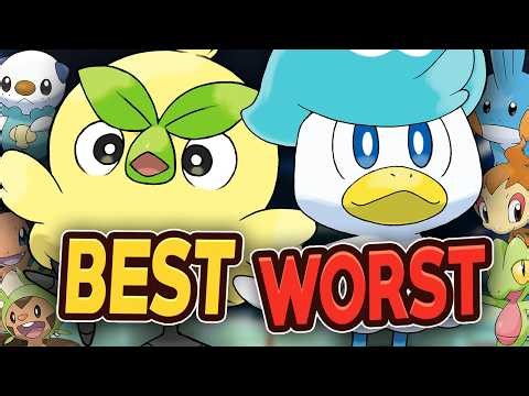 Ranking EVERY Starter Pokémon From Worst to Best