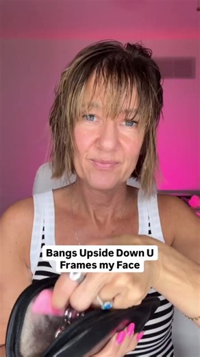 Bangs aren’t for everyone… but for my fine, thinning hair, they work. They soften everything, frame my face, and give the illusion of more hair (we’ll take it 🙌). I cut them in an upside-down U and point cut so they don’t look heavy or blunt. If you want to see exactly how I style my hair the products that actually work for fine hair… Comment STYLE and I’ll send it to you 💌 And save this to show your stylist if you’ve been thinking about trying bangs ✂️ #finehairover50 #thinhairtips #bangtutor