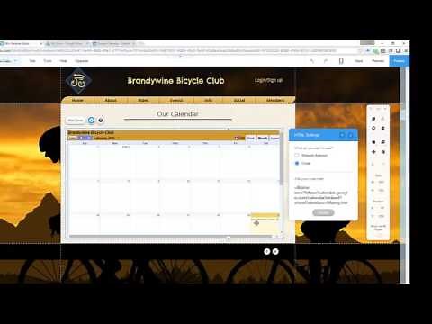 Adding a Google Calendar with Event Registration to Wix