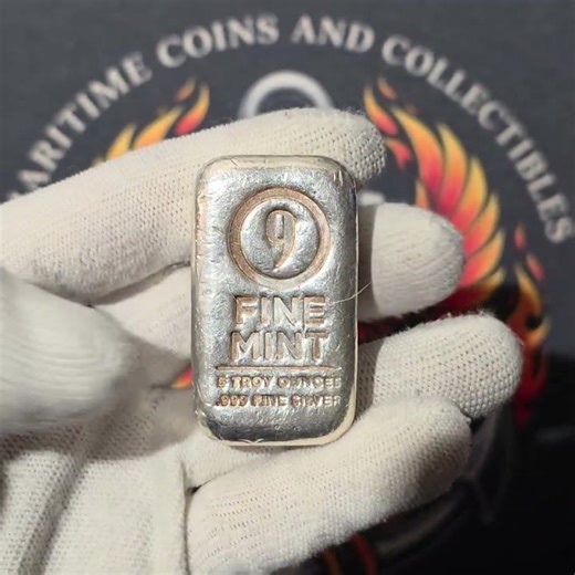 5 oz Silver 9 Fine Mint Bar