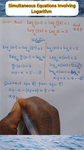18K views · 321 reactions | Simultaneous Logarithmic Equations. #educational #mathematics #students #logarithms | Table of Knowledge TV | Facebook