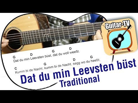 Dat du min Leevsten büst - Hannes Wader, Cover • Lyrics • Akkorde • Gitarre lernen