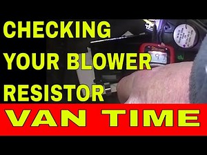 FORD TRANSIT Blower motor resistor check