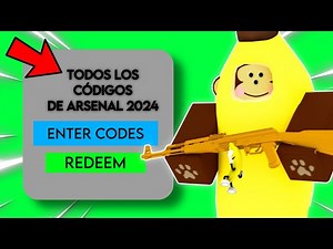 Todos los CODIGOS de ARSENAL ACTIVOS 2024 - Arsenal Roblox