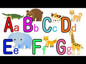 【子供が夢中になる】ABCの歌♪ Part②　動物のアルファベット (動物の鳴き声・スペル発音付き)