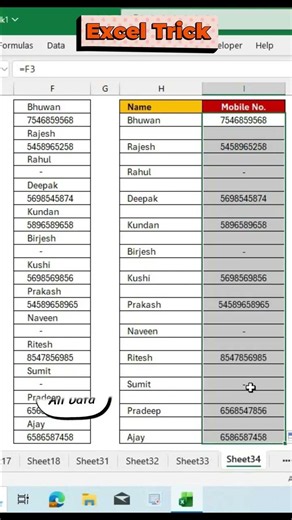 Microsoft Excel Tips and Tricks #excel