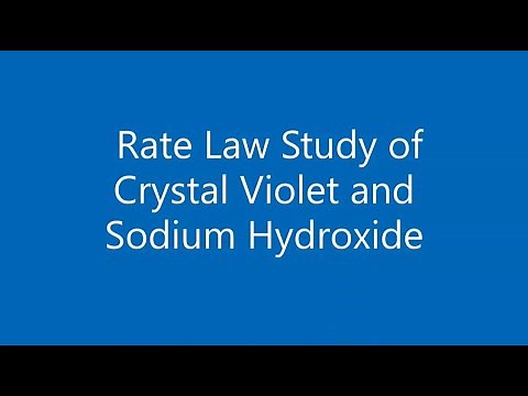 Rate Law Study of Crystal Violet and NaOH