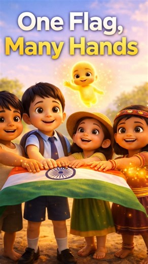 One Flag, Many Hands 🇮🇳 | Kids Moral Story | Unity & Patriotism