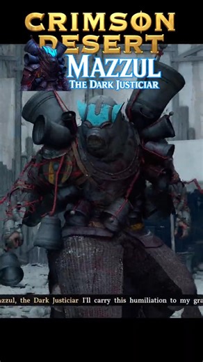 🟦MAZZUL The DARK JUSTICIAR - CRIMSON DESERT #shorts #short #shortsviral #crimsondesert #gaming #fyp