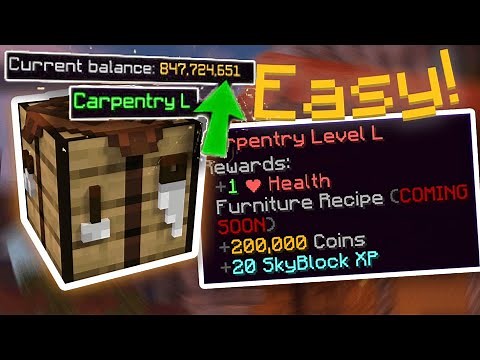 How to get MAX Carpentry xp | Hypixel Skyblock