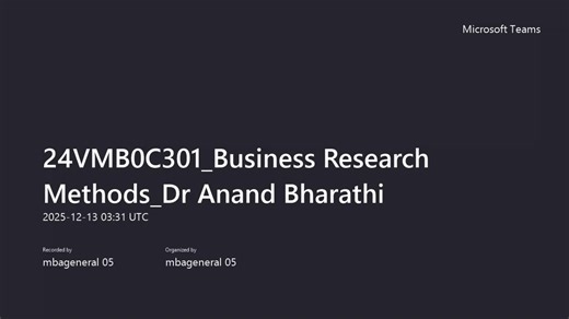 24VMB0C301_Business Research Methods_Dr Anand Bharathi_Unit 3