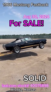 SOLID clear title 1966 fastback for sale…Full walkaround on YouTube (underneath/inside too). YouTube link is in my IG bio or search Youtube for “A mostly Mopar family”. I bought this project out of Texas 18 months ago but have since bought a driver 66 fastback. SUPER solid frame rails and rockers…great structure to start with. The mustang will sell through the Wichita, Kansas branch of iaai (insurance auto auction inc) #mustangfastback #fastbackmustang #65mustang #1965mustang #66mustang #1966mus