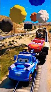 💥 Cars 3 Rescue! Spider-Man + Tow Mater Save Monster McQueen 🚗🕷️