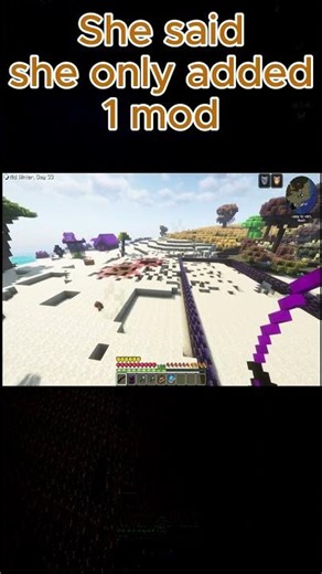 She said she only added 1 mod