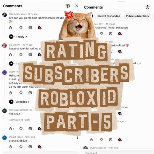 Rating subscribers roblox id part-5 😤🤗 #roblox #shorts