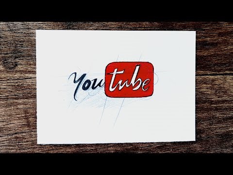 How to Draw YouTube Logo | Easy Pencil and Color Drawing