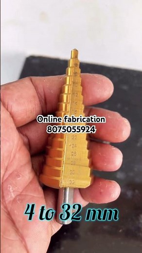 3 Pcs HSS Step Drill Bit, High Speed Steel Large Hole Step Bits for Metal Wood Plastic, 4-12/20/32mm