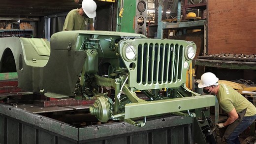 How a WW2 Willys Jeep is constructed from the ground up