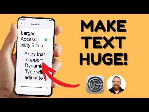 iPhone How to Change Font Size #iphone #iphonetips