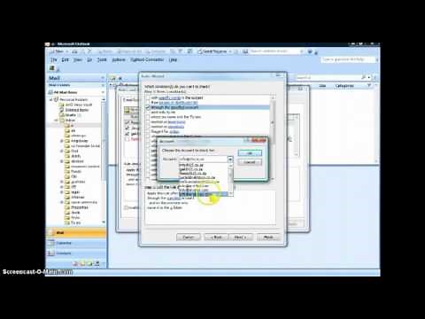 outlook incoming emails into specific folders automatically
