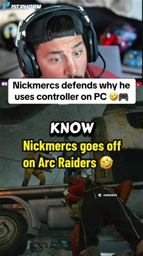 Nickmercs goes off on stream snipers asking why he uses a controller lol #nickmercs #arcraiders #arcraidersgame #gaming #gamepla