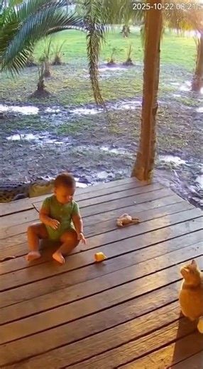 Cat saves Baby Viral cctv moments | #shorts