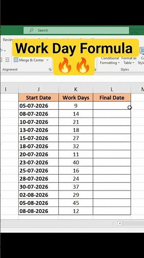📊 Excel WORKDAY Formula Explained | Calculate Working Days Easily 🚀