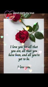 1.5K views · 16K reactions | Good night my love ♥️. Follow us...