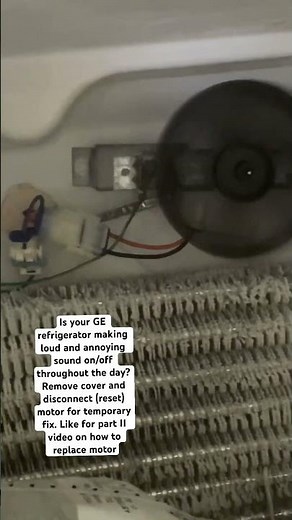 GE refrigerator making loud noise in freezer
