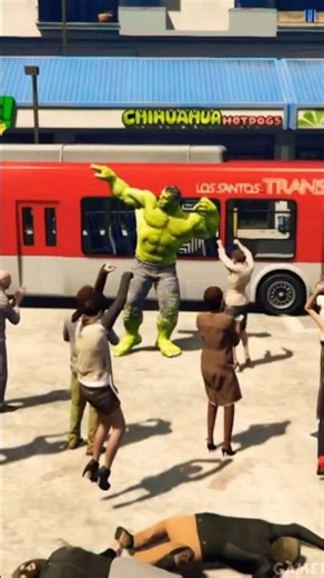 Angry Hulk Saved Hijacked Bus Passengers😱😱#shorts