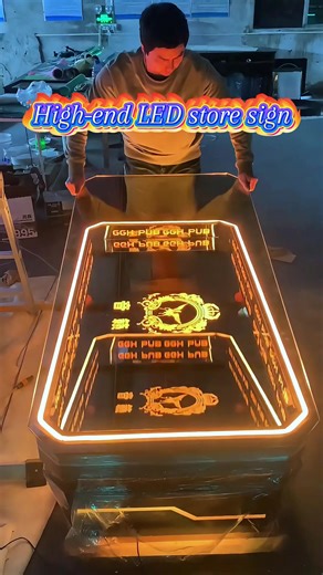 This is the most popular store signboard style now. #rgb #cutom #design #foryoupagesign #signage #design #signagedesign #ledlight #signature #lightbox #lamplight #ledlightstrip #led #logodesign #sourcefactory #shop #store #abyss #foryou #foryoupage #ledsign #fyp #ledneon #neonlight #diyideas #signshop #signmaking #lampmanufactuter #signageinstall #signdesign #technology #renovation #company