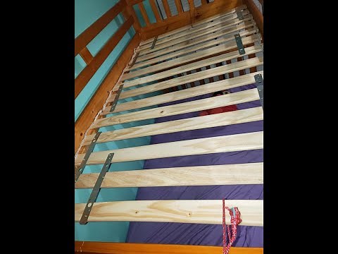 Securing slipping bed slats