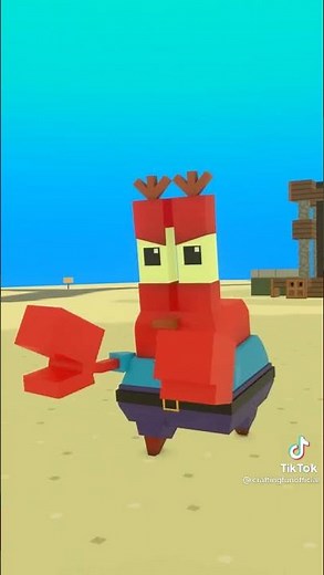 Spongebob-Mr.Krabs got mad and chase Squidward