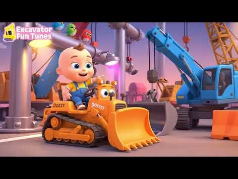 The Bulldozer Song 🚜 | 3D Construction Vehicles for Kids | Fun Truck Songs for Children