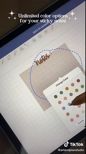 Color-Changing Sticky Notes Tutorial for GoodNotes