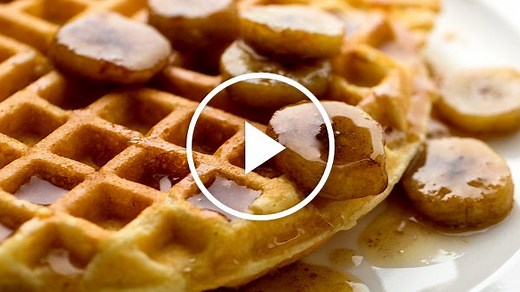 Cornmeal Waffles With Bourbon Syrup