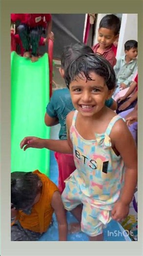 #kidssmile #school #shower #enjoyment #happhappy