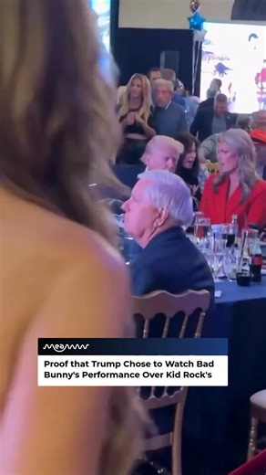 Footage shows Trump’s golf club party playing Bad Bunny’s historic Super Bowl halftime show on the big screens, proving even the harshest critics sometimes can’t resist the beat. 🎤🇵🇷 #BadBunny #TrumpWatchParty #SuperBowlLX #halftimeshow #NFL | MEAWW Entertainment