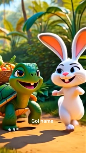 ধৈর্যশীল কচ্ছপ ও অলস খরগোশ | Turtle vs Rabbit Moral Story | Bengali #Story #Shorts