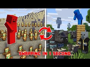 Minecraft Death Swap But Item Drops Are Random...